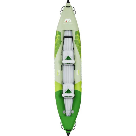 Aqua Marina Betta 412 Inflatable Kayak In Green Top View
