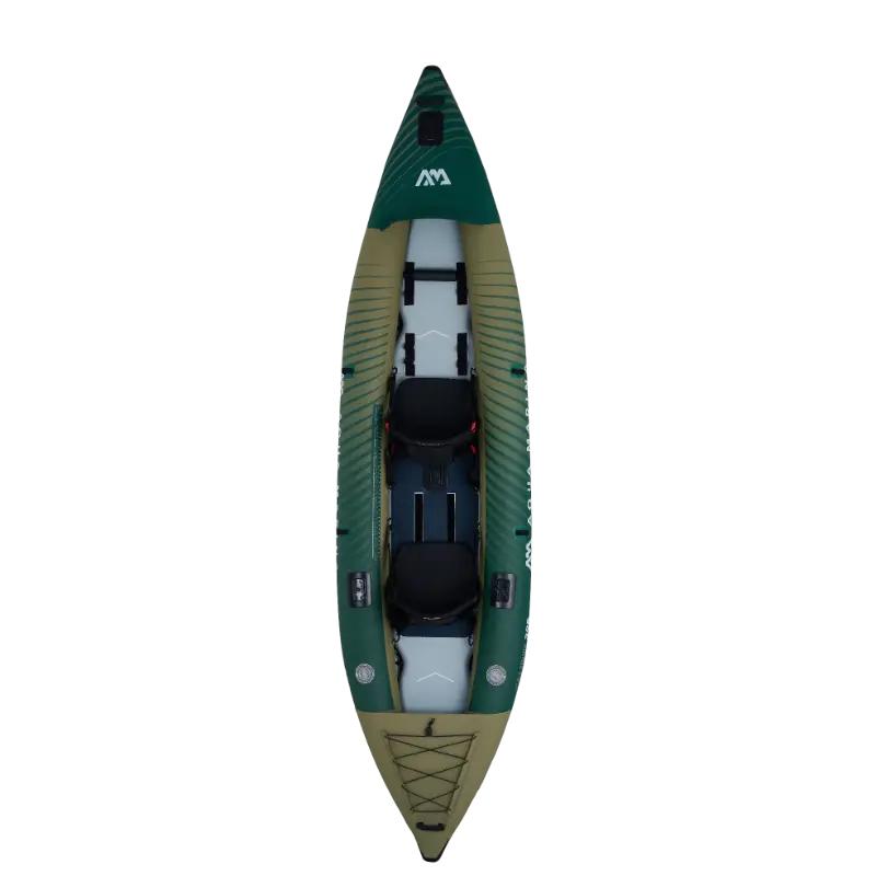 Aqua Marina Caliber Inflatable Kayak In Green Top View