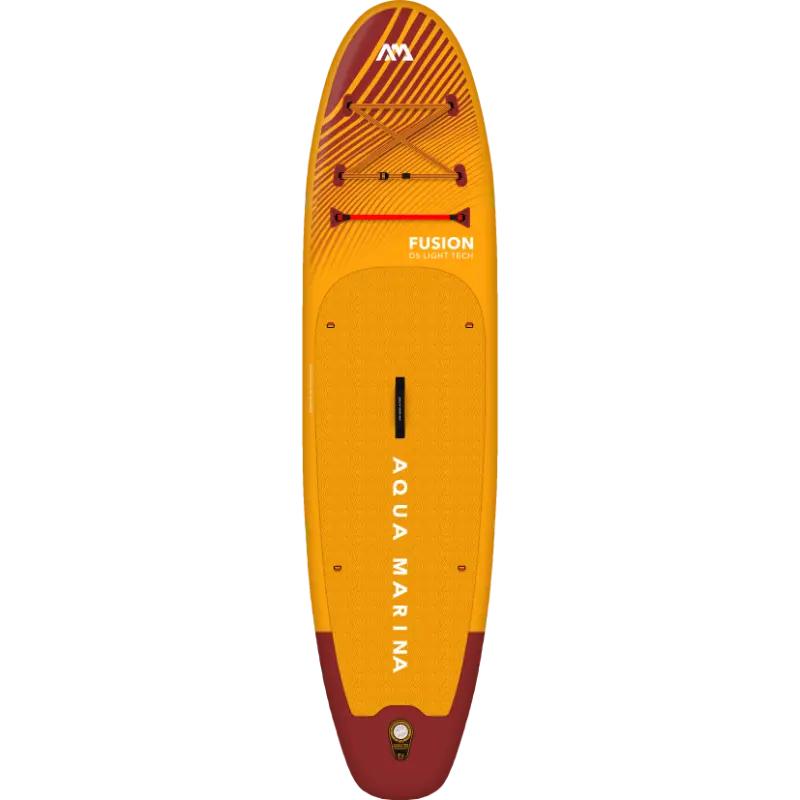 AquaMarina Fusion Inflatable SUP In Yellow Top View