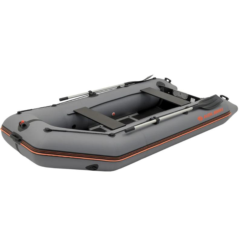 Kolibri KM330D Inflatable Boat In Dark Gray Side View