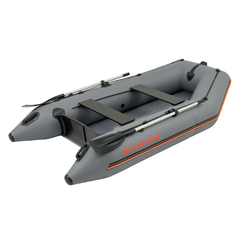 Kolibri 280 KM Inflatable Boat In Dark Gray Side View