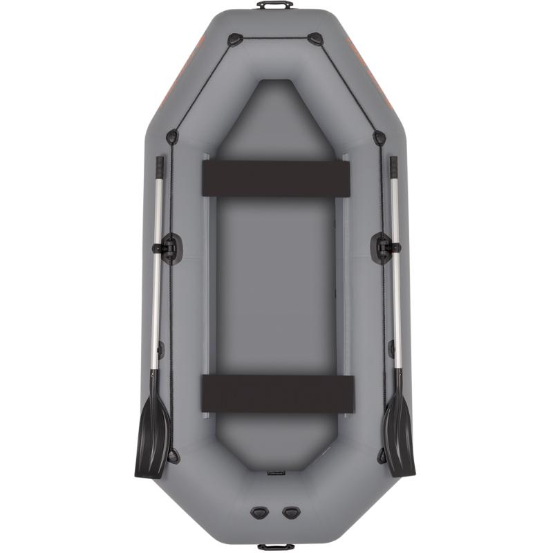 Kolibri Marine K-300CT Inflatable Rowboat In Dark Gray Top View