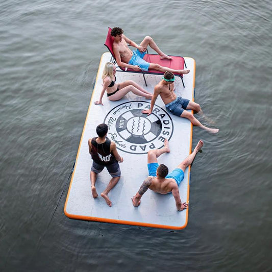 Paradise Pad Floating Pad 6x13 Red Lifestyle