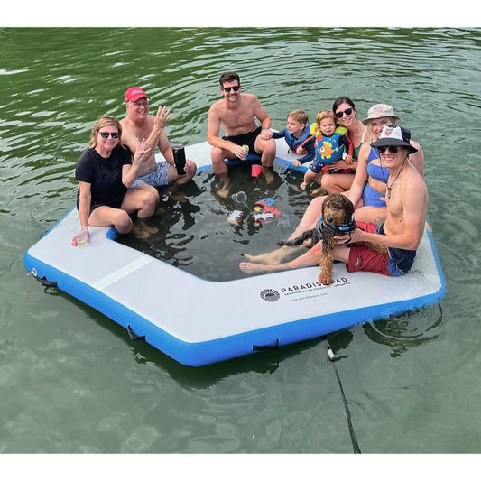 Paradise Pad Hexagon Splash Island With Family
