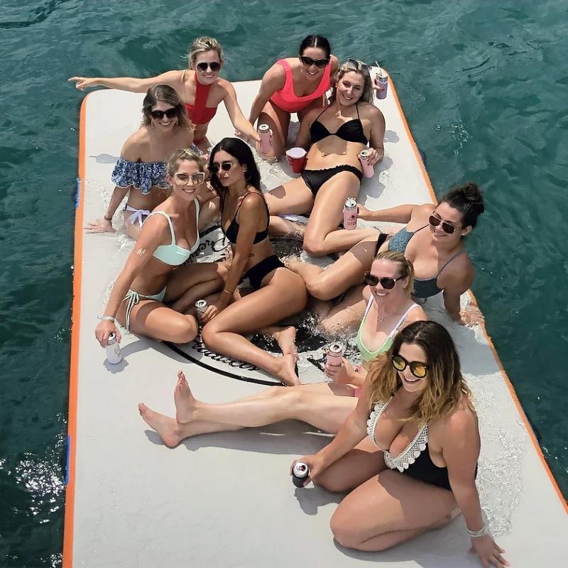 Paradise Pad Water Mat 6x13 Red Girls Lifestyle