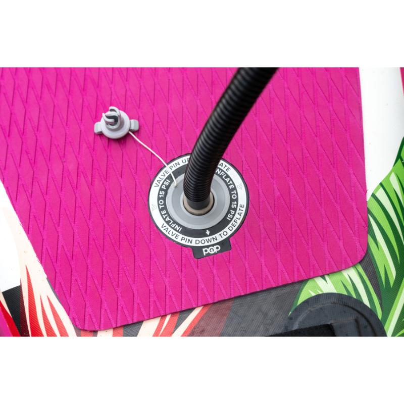 Pop Paddle Board Dual Action Hand Pump Valve Close Up