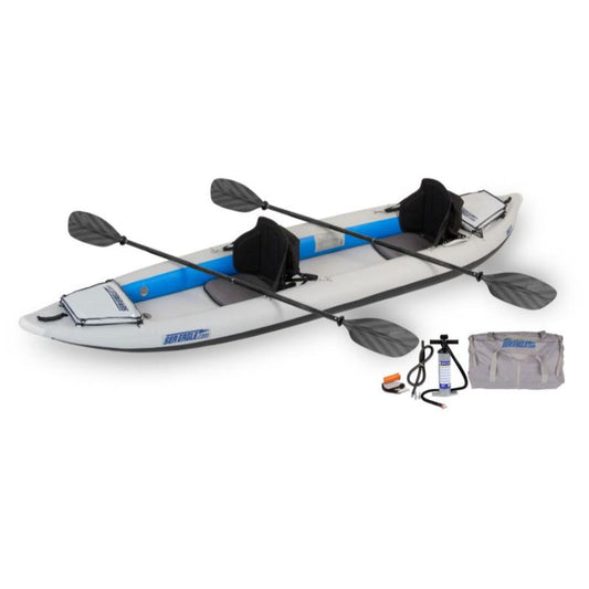 Sea Eagle Fasttrack 385 Inflatable Kayak Pro In White Front View