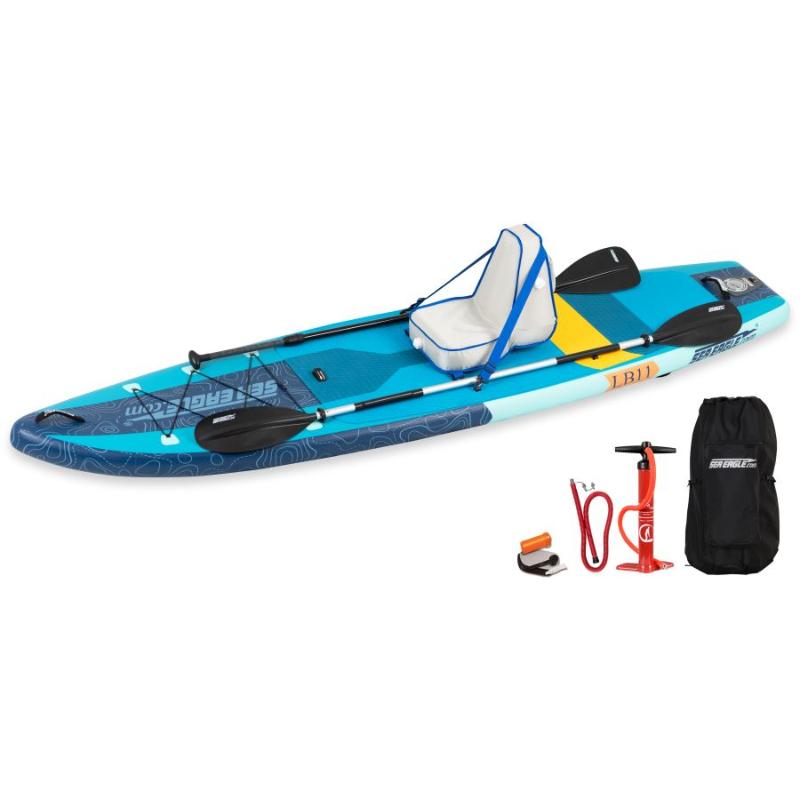 Sea Eagle LB11 Inflatable SUP Deluxe In Blue Front View