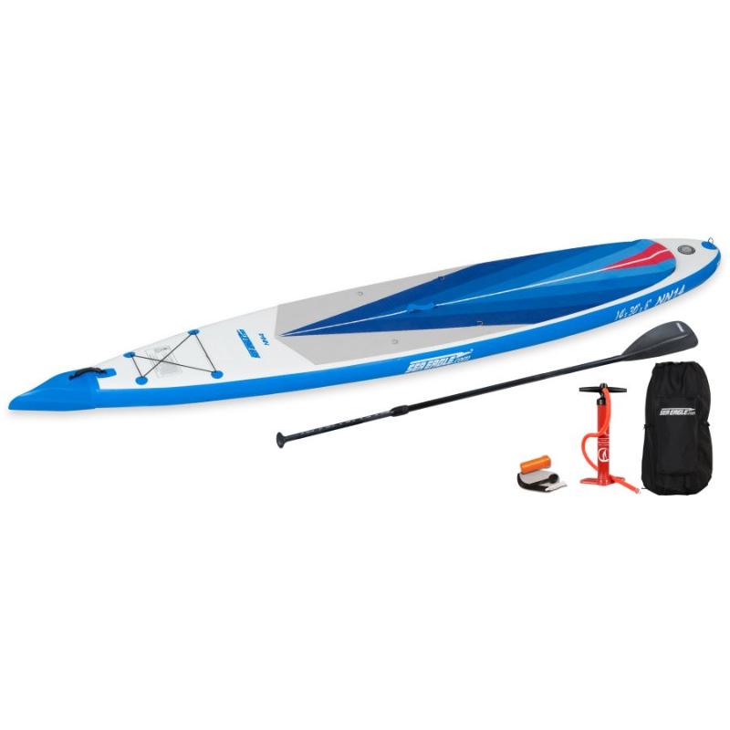 Sea Eagle NeedleNose14 Inflatable SUP Start Up In Blue Front View